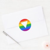 Gay Pride Driehoeksontwerp Ronde Sticker (Envelop)