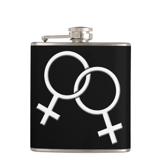 Gay Pride Drink Flask Same-Sex Love Flasks Gifts Heupfles (Voorkant)