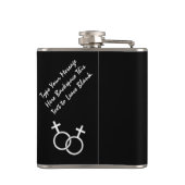 Gay Pride Drink Flask Same-Sex Love Flasks Gifts Heupfles (Achterkant)