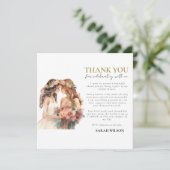 Gay Pride Elegant Blush Bruiloft Dank u (Staand voorkant)