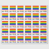 Gay Pride en Rainbow Flag Cadeaupapier (Vlak)