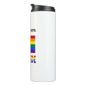 Gay Pride en Rainbow Flag gepersonaliseerd Thermosbeker (Geroteerd rechts)