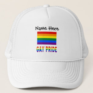 Gay Pride en Rainbow Flag gepersonaliseerd Trucker Pet