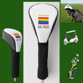 Gay Pride en Rainbow Flag Sinaasappel Personalisat Golfheadcover