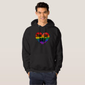 Gay Pride Equal Rights So Gay Rainbow Hoodie (Voorkant volledig)