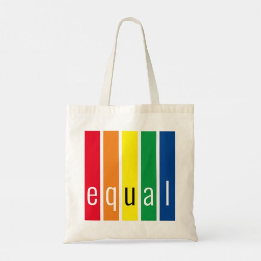 Gay Pride Equality Tote Bag (Achterkant)