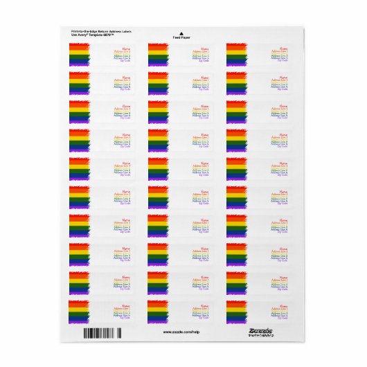 Gay Pride Etiket (Full Sheet)