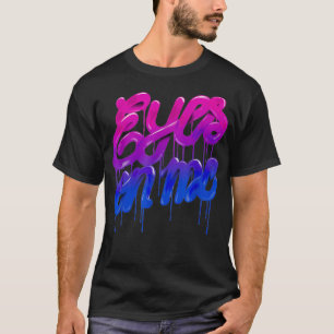 Gay Pride Eyes on Me LGBTQ+ CSD Biseual Flag T-shirt