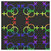 Gay Pride Fabric GBLT Love Fabric Pride Fabrics Stof (Close Up)