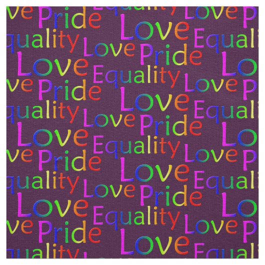 Gay Pride Fabric Rainbow Love Fabric Pride Fabric Stof (Swatch)