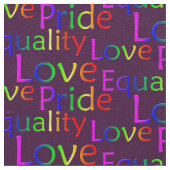 Gay Pride Fabric Rainbow Love Fabric Pride Fabric Stof (Close Up)