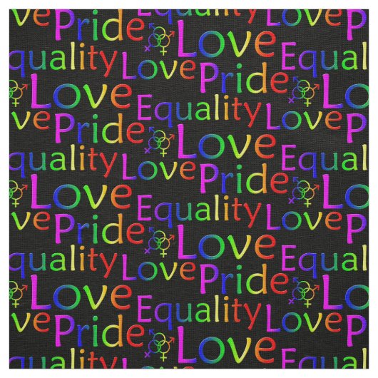 Gay Pride Fabric Rainbow Love Fabric Pride Fabric Stof (Swatch)