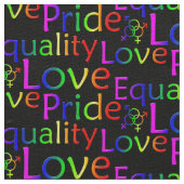 Gay Pride Fabric Rainbow Love Fabric Pride Fabric Stof (Close Up)