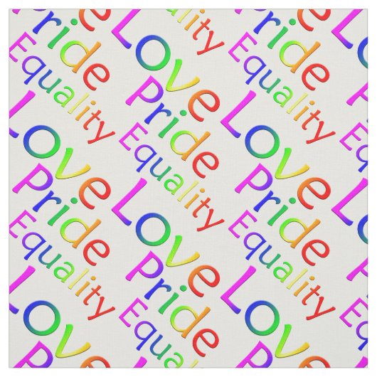Gay Pride Fabric Rainbow Love Fabric Pride Fabric Stof (Swatch)