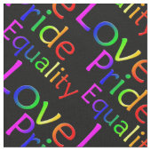 Gay Pride Fabric Rainbow Love Fabric Pride Fabric Stof (Close Up)