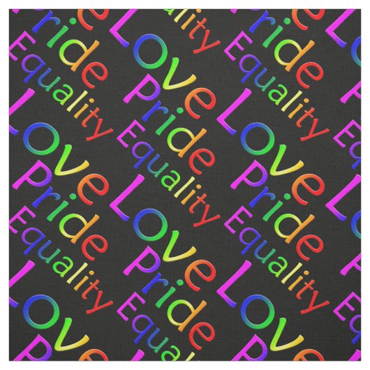 Gay Pride Fabric Rainbow Love Fabric Pride Fabric Stof (Swatch)
