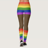 Gay Pride Faux Shorts & Benen Leggings (Achterkant)
