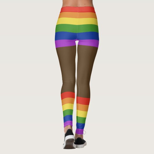 Gay Pride Faux Shorts & Benen Leggings (Achterkant)