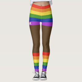 Gay Pride Faux Shorts & Benen Leggings