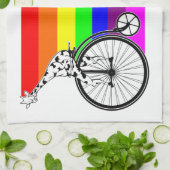 Gay pride fiets theedoek (Gevouwen)