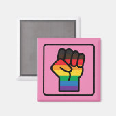 Gay Pride Fist Magneet (Voorkant / Achterkant)