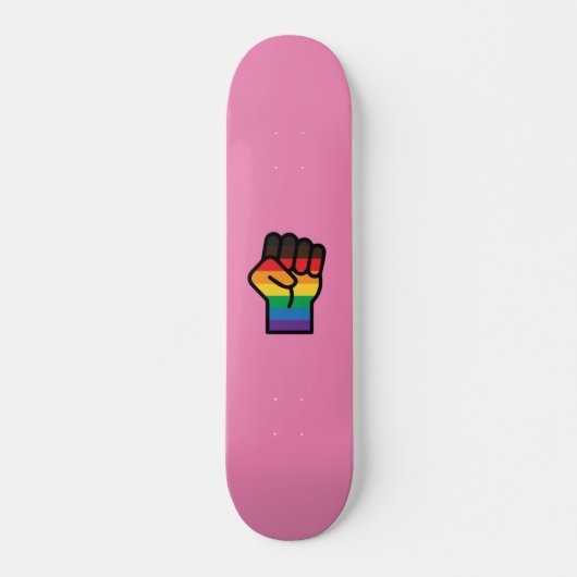 Gay Pride Fist Persoonlijk Skateboard (Voorkant)