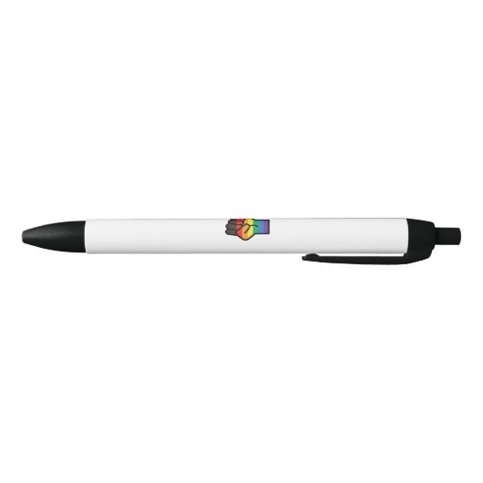 Gay Pride Fist Zwarte Inkt Pen (Bodem)