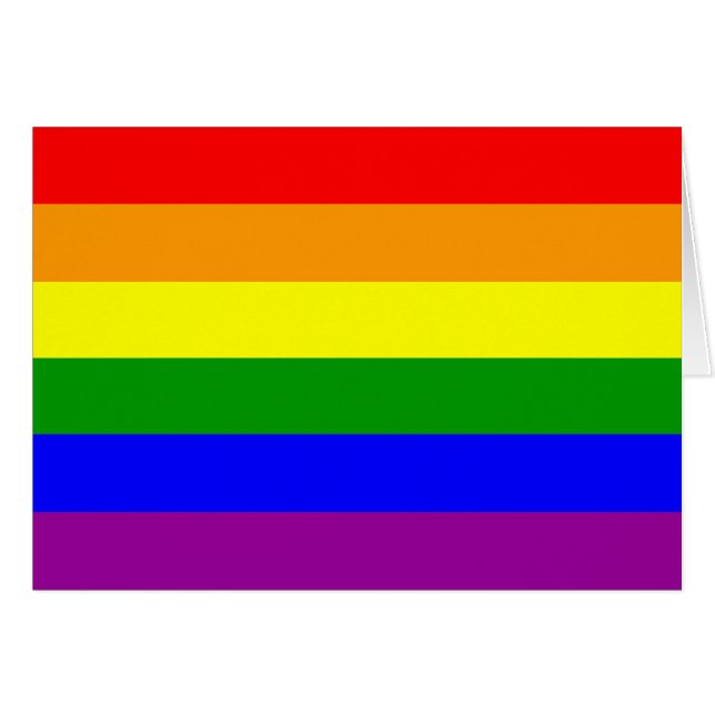 Gay Pride Flag (Voorkant Horizontaal)