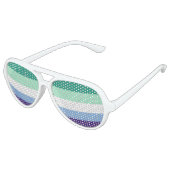 Gay Pride Flag Aviator Zonnebril (Gekanteld)