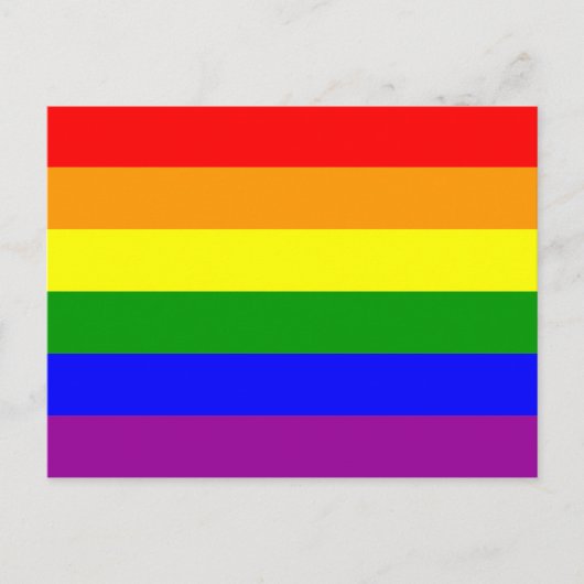 Gay Pride Flag Briefkaart (Voorkant)