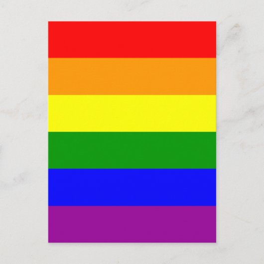 Gay Pride Flag Briefkaart (Voorkant)