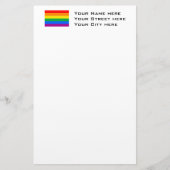 Gay Pride Flag Briefpapier (Voorkant)