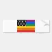 Gay Pride Flag Bumpersticker (Voorkant)