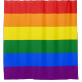 Gay Pride Flag Douchegordijn (Voorkant)