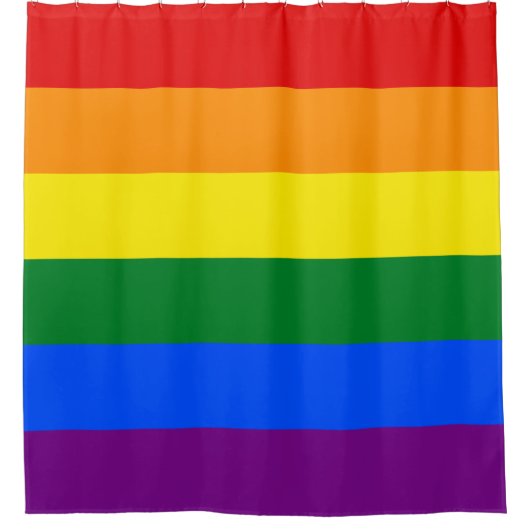 Gay Pride Flag Douchegordijn (Voorkant)