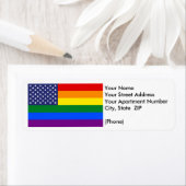 "GAY PRIDE FLAG"  ETIKET (Insitu)