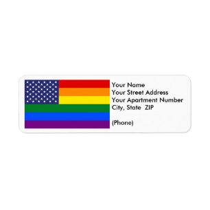 "GAY PRIDE FLAG"  ETIKET