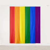 Gay Pride Flag Extra Large LGBT Wandkleed (Voorkant)