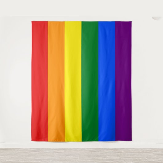 Gay Pride Flag Extra Large LGBT Wandkleed (Voorkant)
