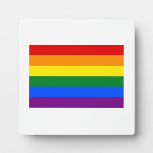 Gay Pride Flag Fotoplaat (Voorkant)