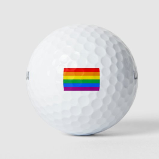 Gay Pride Flag Golfballen (Voorkant)