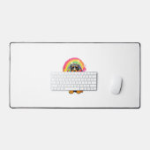 Gay Pride Flag Gordon Setter Hondenliefhebber Rain Bureaumat (Keyboard & Muis)