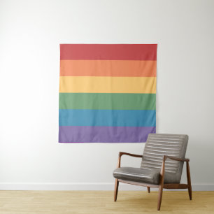 Gay Pride Flag Heathered 57 x 57 Wandkleed