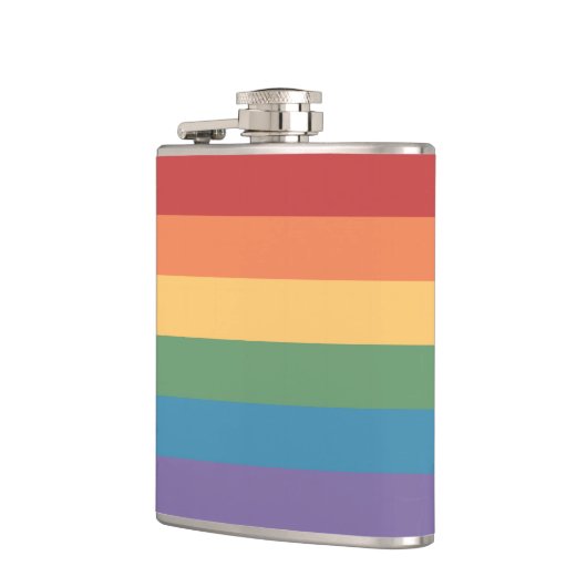 Gay Pride Flag Heathered Heupfles (Links)