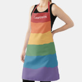 Gay Pride Flag Heathered Monogrammed Schort (Insitu)