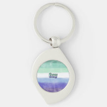 Gay pride flag key ring