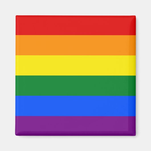 Gay Pride Flag LGBT Magnet (Voorkant)