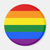 Gay Pride Flag LGBT Magnet (Voorkant)