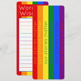 Gay Pride Flag LGBT Rainbow Bladwijzer