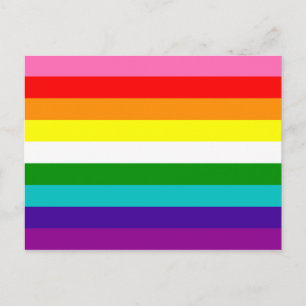 Gay Pride Flag met 9 Stripes Briefkaart